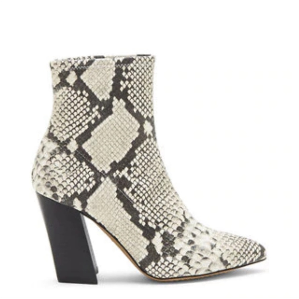 Vince Camuto Setillen Bootie Snakeskin look sz 10 - Picture 6 of 8